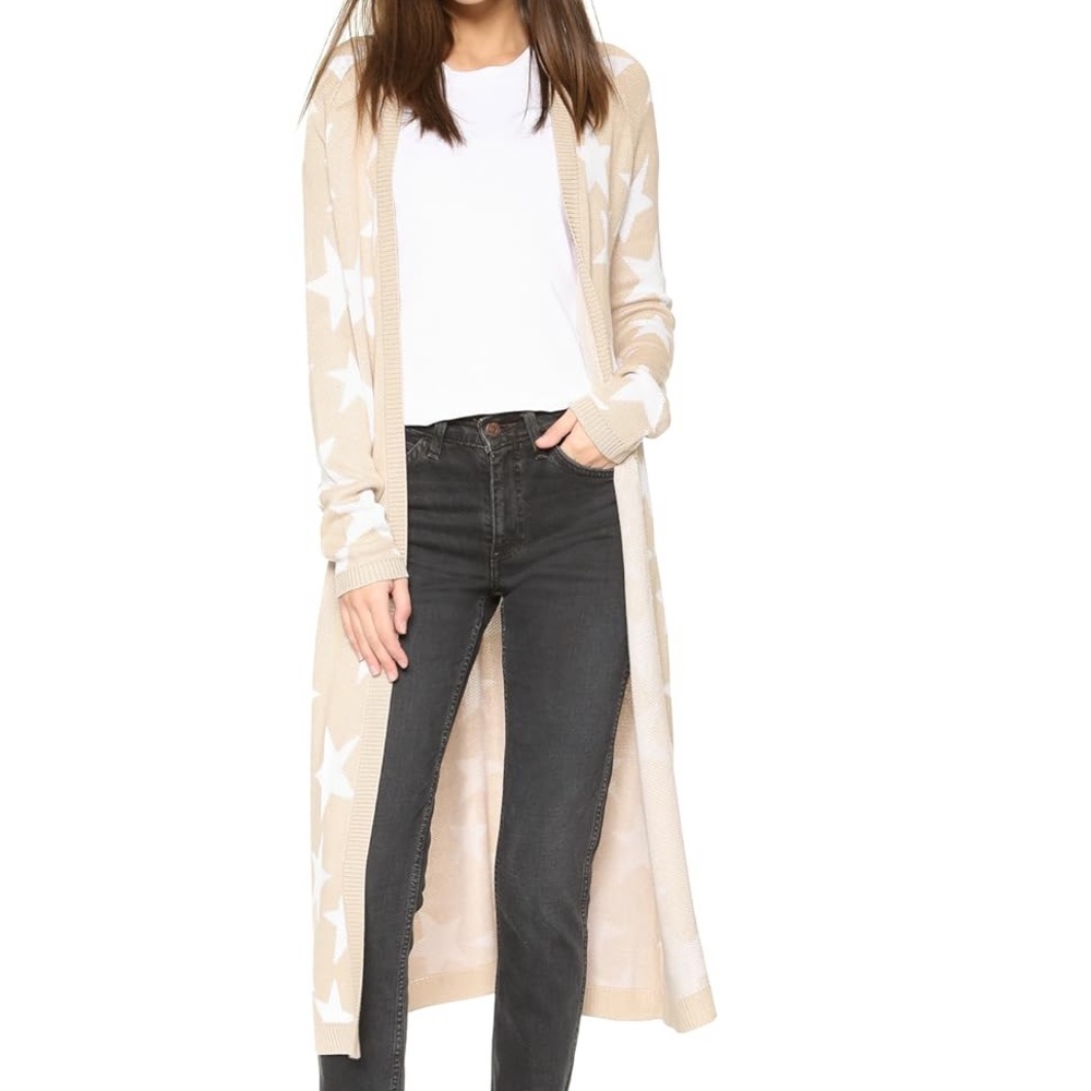 Mara Hoffman Star Long Cardigan San Color in Small